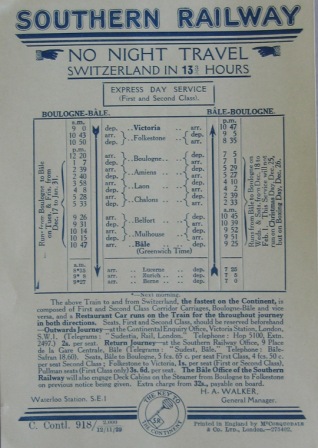 Pocket Timetable