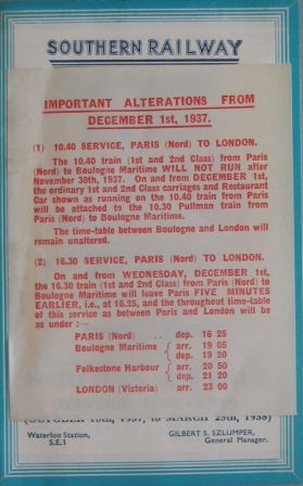 Pocket Timetable